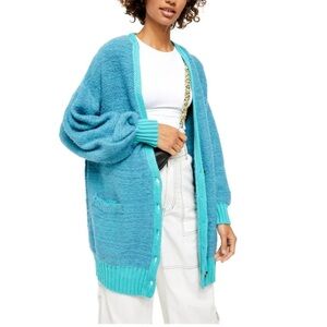 Free People Oversize Snow Drop Cardigan size S